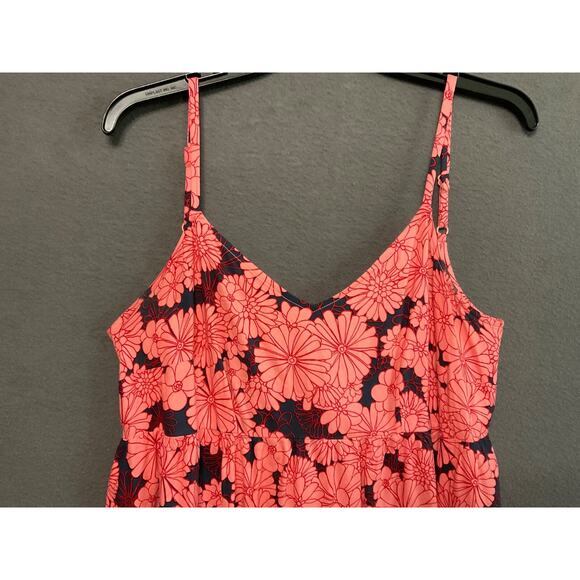 Isabel by Ingrid & Isabel Pink Floral Sleeveless Tie Back Maxi Dress M Boho - Picture 2 of 9